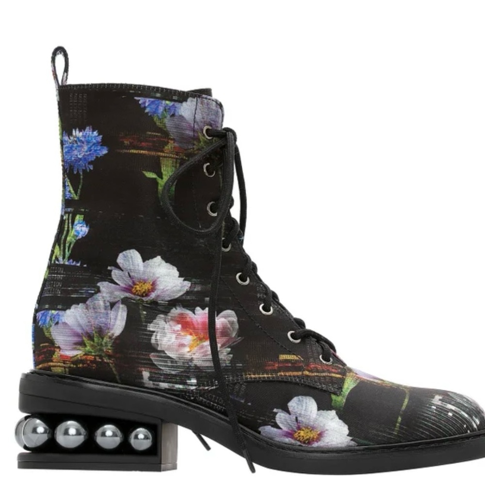 Nicholas Kirkwood Floral Lace-Up Women's Boots